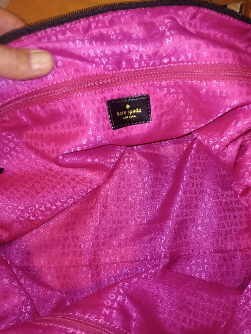 Kate Spade Rare Weekender Black Duffel Bag With Long Strap